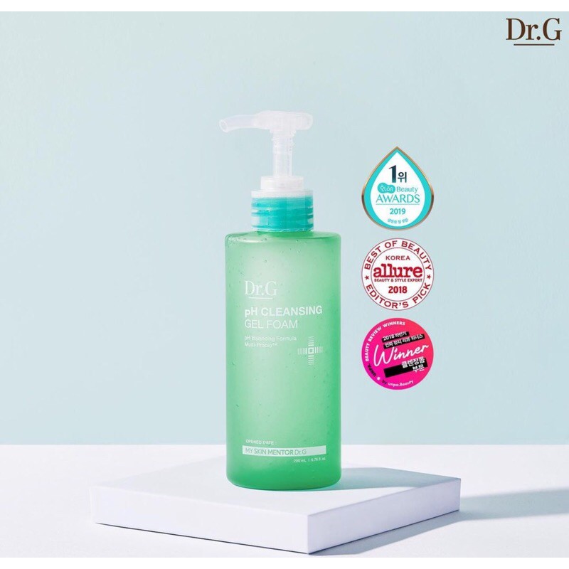 Dr.G pH Cleansing Gel Foam 200 ml. + 100 ml.(สำหรับผิวแพ้ง่าย)