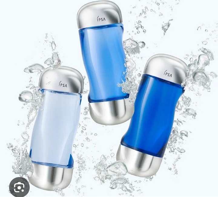 IPSA Facial Treatment The Time Reset Aqua LB (Limited Edition) Dark and Deep Blue Bottle 200 ml.