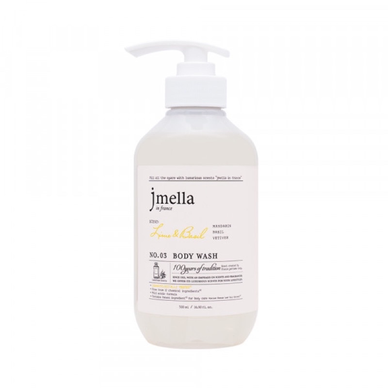 Jmella in France Body Wash 500 ml. #No.3 Lime & Basil