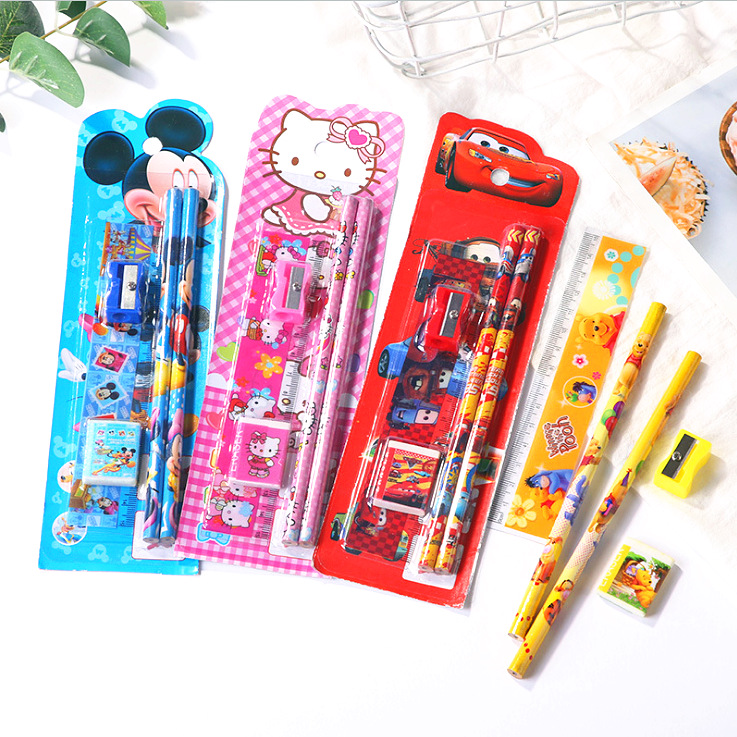 🌈ชุดรวมเครื่องเขียน🌈⭐ลายการ์ตูน disney✔️พร้อมส่ง 🧩เลือกลาย Ohwowshop เครื่องเขียน ดินสอ