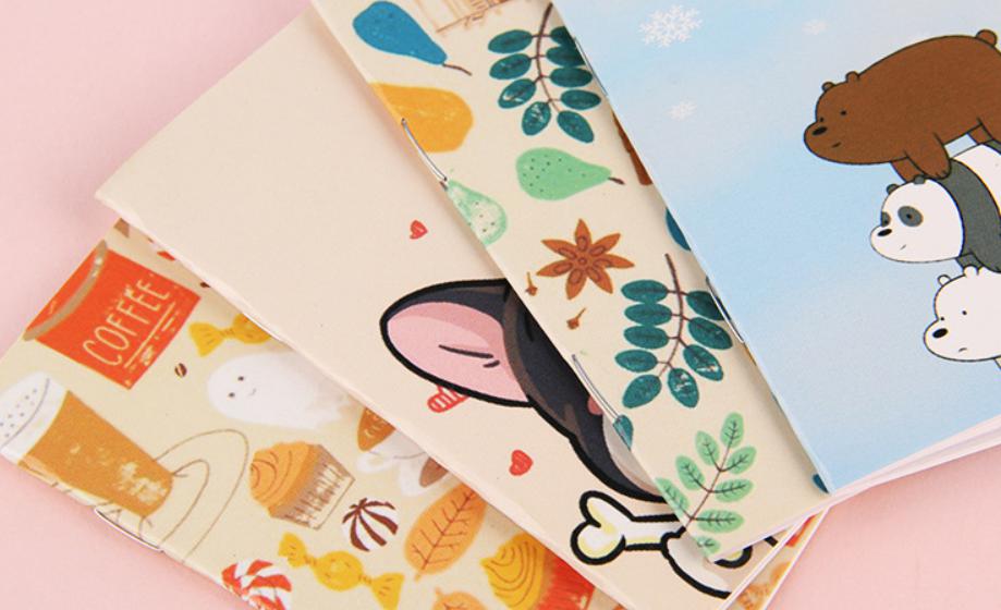 📚สมุดรวมลายการ์ตูน happy lovers ลายเส้น ชิ้นละ 2 บาท ✔️พร้อมส่ง (🎲สุ่มลาย) Ohwowshop สมุด เครื่องเขียน