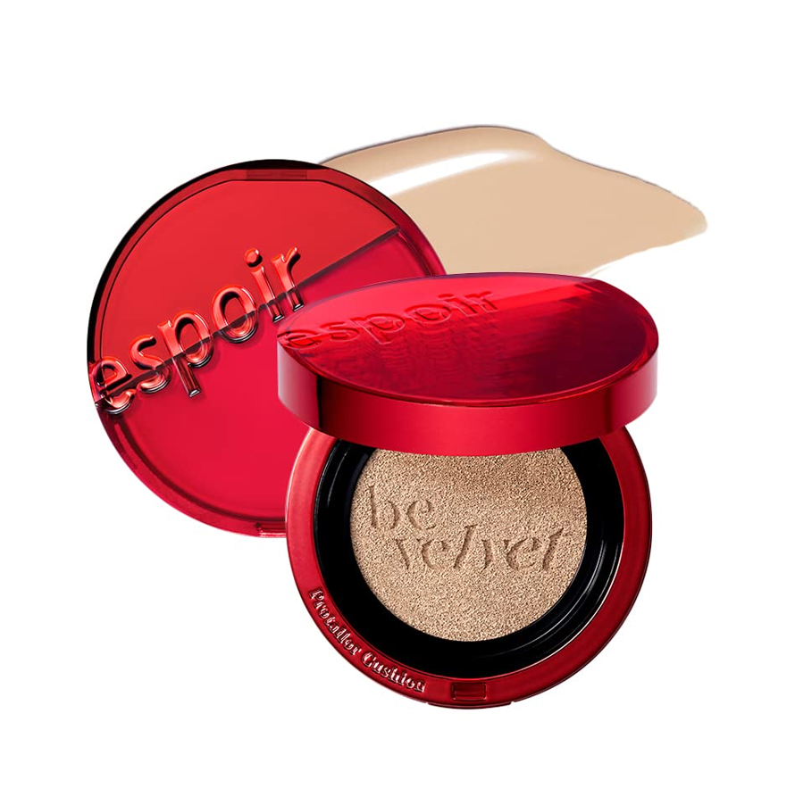 Espoir Pro Tailor Be Velvet Cover Cushion SPF 34 PA++ Set + Mini Foundation #23 Beige