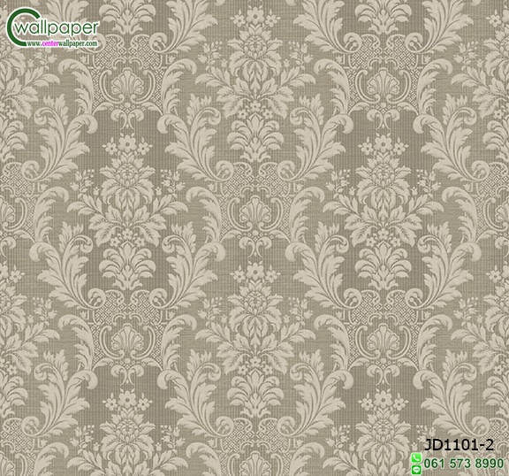 Wallpaper ลายหลุยส์สีน้ำตาล