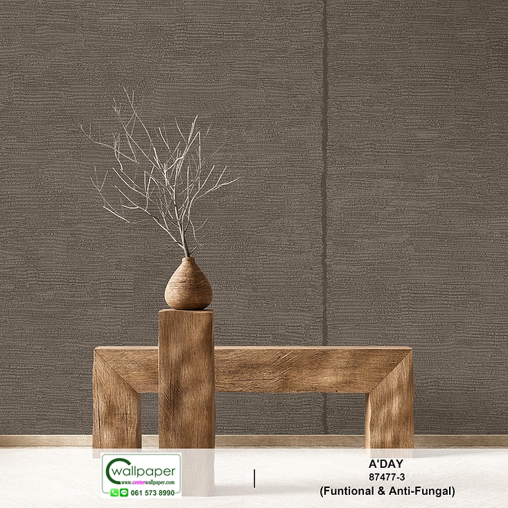 วอลเปเปอร์ลายคอนกรีต สีเทาเข้ม No.87477-3