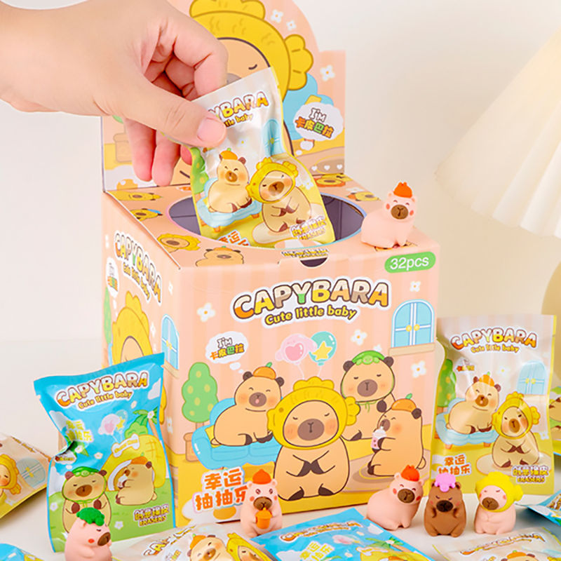 🎁ยกล่อง32ชิ้น📦📦ยางลบจุ่มการ์ตูน 3D ยางลบสุ่มลาย 🐰✨จุ่มจัดหนัก"ยกกล่อง"💖 ลุ้นสุ่มมอนสเตอร์น่ารัก 🎲 ใช้ได้จริง✅พร้อมส่ง