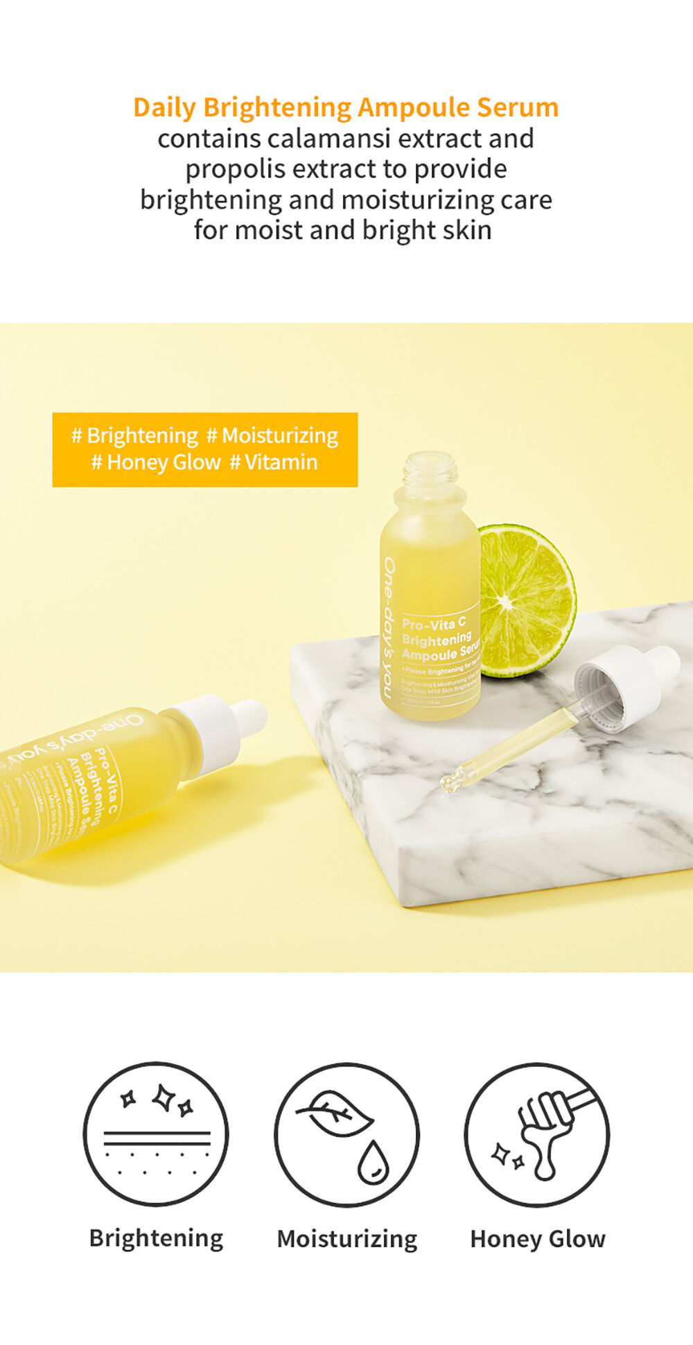 One-day's you Pro-Vita C Beightening Ampoule Serum 30 ml.