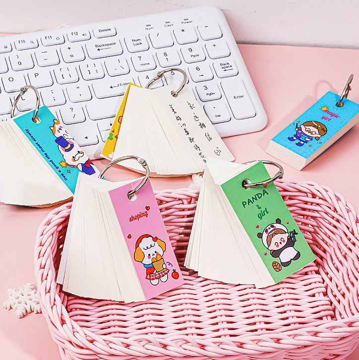 ⭐📚สมุดห่วง Mini การ์ตูน 80 แผ่น 3x6.5ซม 📌คละลายตามแบบ ชิ้นละ 7 บาท ✔️พร้อมส่ง Ohwowshop สมุด เครื่องเขียน