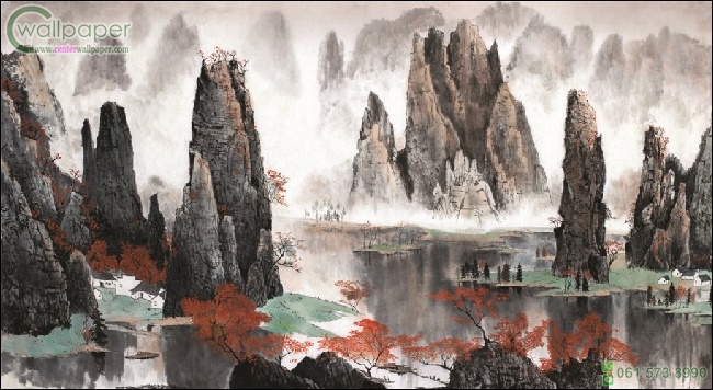 ภาพวิวสำเร็จรูป ภาพวาดธรรมชาติ