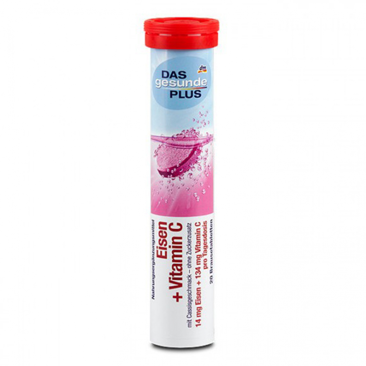 Das Gesunde Eisen + Vitamin C ธาตุเหล็ก 14 mg. + วิตามินซี 134 mg. ขนาด 20 เม็ด