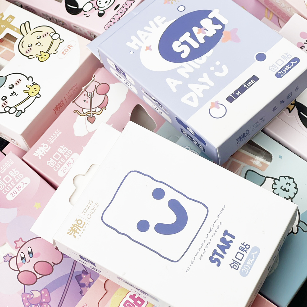 🩹🌈พลาสเตอร์ปิดแผล🌈ลายการ์ตูน 💛 1 แผ่น🧡 📌สินค้าคละตามแบบ ✔️พร้อมส่งในไทย พลาสเตอร์