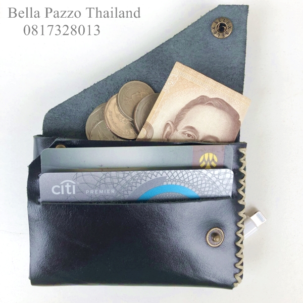 ที่ใส่นามบัตร เงิน สายหูฟัง หนังแท้ ทำมือ name card, earphone wire, money bag Genuine leather Handmade