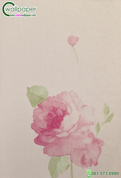 วอลเปเปอร์ติดผนังลายดอกไม้วินเทจ
