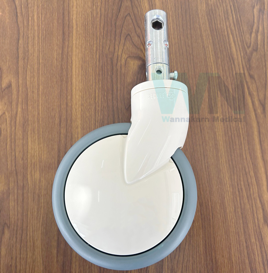 ลูกล้อ ขนาด 6 นิ้ว แกนยาว ระบบล็อค 2 ระบบ (ล็อค/ปลดล็อค)