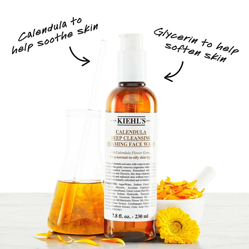 Kiehl's Calendula Deep Cleansing Foaming Face Wash 500 ml.