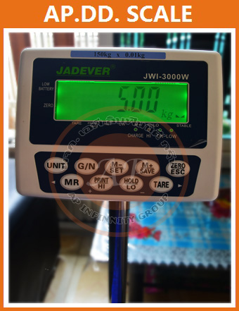 ตาชั่งตั้งพื้น60กิโลกรัม เครื่องชั่งวางพื้น60kg เครื่องชั่ง60กิโลกรัม เครื่องชั่งน้ำหนัก60kg ละเอียด 0.005kg ยี่ห้อ JADEVER รุ่น JWI-3000W ขนาดแท่น 30*40cm