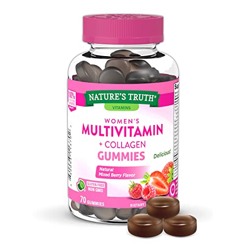 Nature's Truth Vitamins Women's Multivitamin + Collagen Gummies 70 Gummies #Natural Mixed Berry Flavor