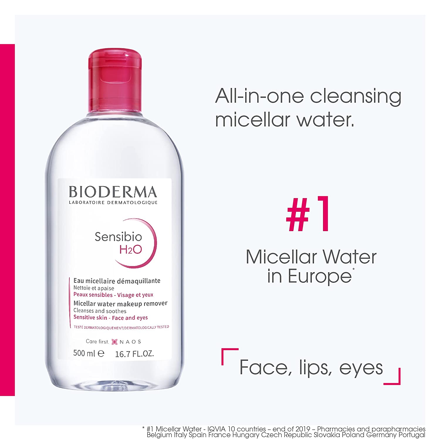 Bioderma Sensibio H2O 500 ml.