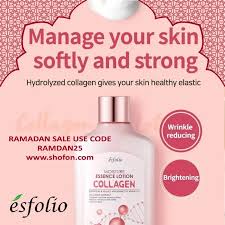 Esfolio Collagen Moisture Essence Lotion 400 ml.