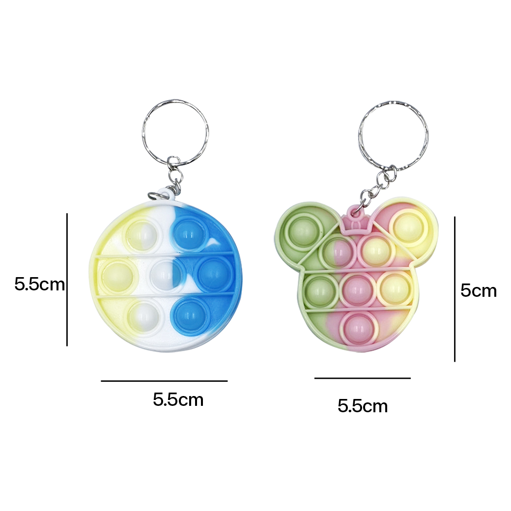 🌈ป๊อปอิท🌈พวงกุญแจป๊อบอิท pop it📌สุ่มลาย ห้อยกระเป๋า ห้อยกุญแจ พวงกุญแจซิลิโคน