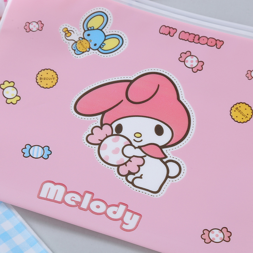 🌈กระเป๋าใส่เครื่องเขียน🌈A5 ลาย เมโล&ซินนา 21x17cm📌เลือกลาย ราคา 4 บาท✔️พร้อมส่ง Ohwowshop ซอง เครื่องเขียน กระเป๋า กระเป๋าดินสอ