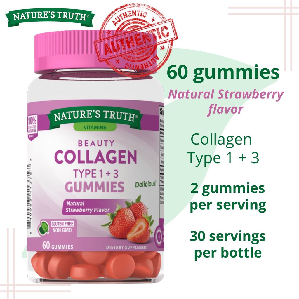 Nature’s Truth Gummies Collagen Type 1 + 3 (60 Gummies)