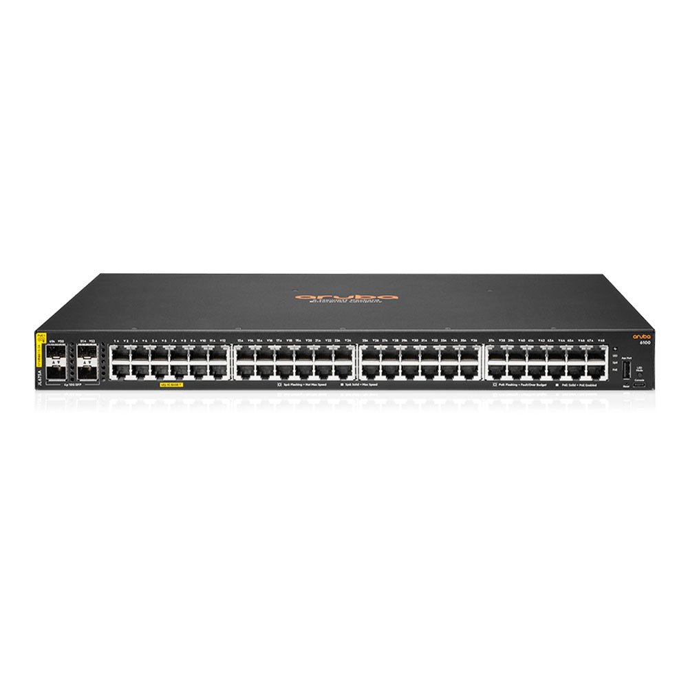 (JL675A) Aruba CX 6100 48G Class4 PoE 4SFP+ 370W Switch