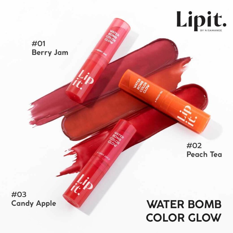 LIP IT Water Bomb Color Glow 3 g. #Candy Apple