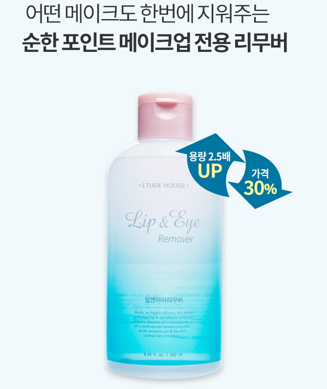 Etude House Lip & Eye Remover Big Size 250 ml.