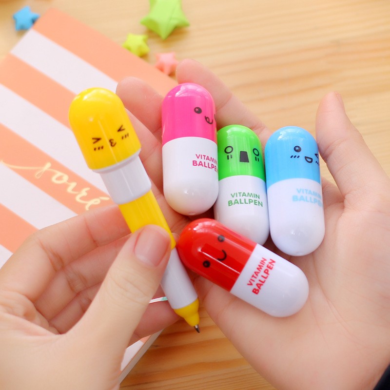 ปากกาแคปซูล ด้ามละ 3 บาท ✔️พร้อมส่ง Ohwowshop ปากกาลูกลื่น ปากกาแฟนซี