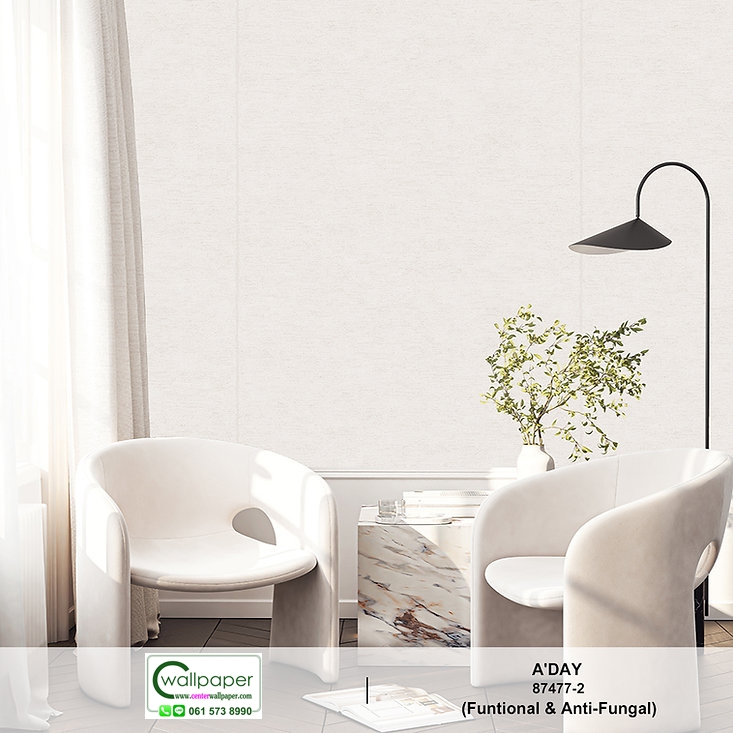 วอลเปเปอร์ลายคอนกรีต สีครีม No.87477-2
