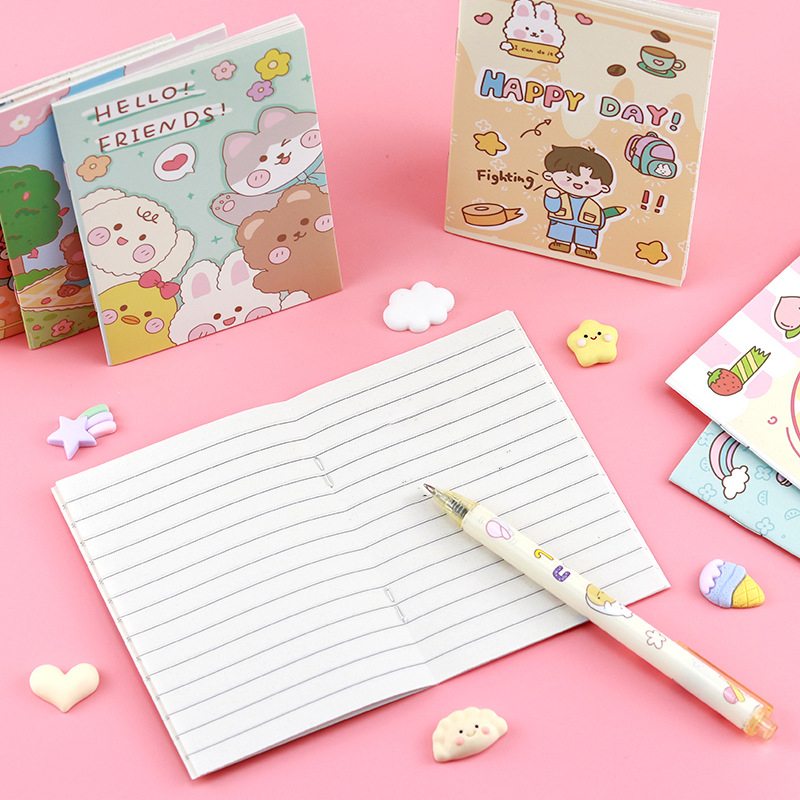 🌈สมุดบันทึกโน๊ตเล่มเล็ก🌈ลายเส้น ขนาด 11.5 x 8.5cm✔️พร้อมส่งในไทย เครื่องเขียน กระดาษ สมุด