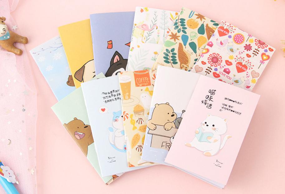 🔥ราคาส่ง🔥สมุดโน๊ตรวมลายการ์ตูนน่ารัก ยอดฮิต(เลือกลาย)✔️พร้อมส่ง สมุดจดบันทึกโน๊ต สมุดพกพาเล่มเล็ก