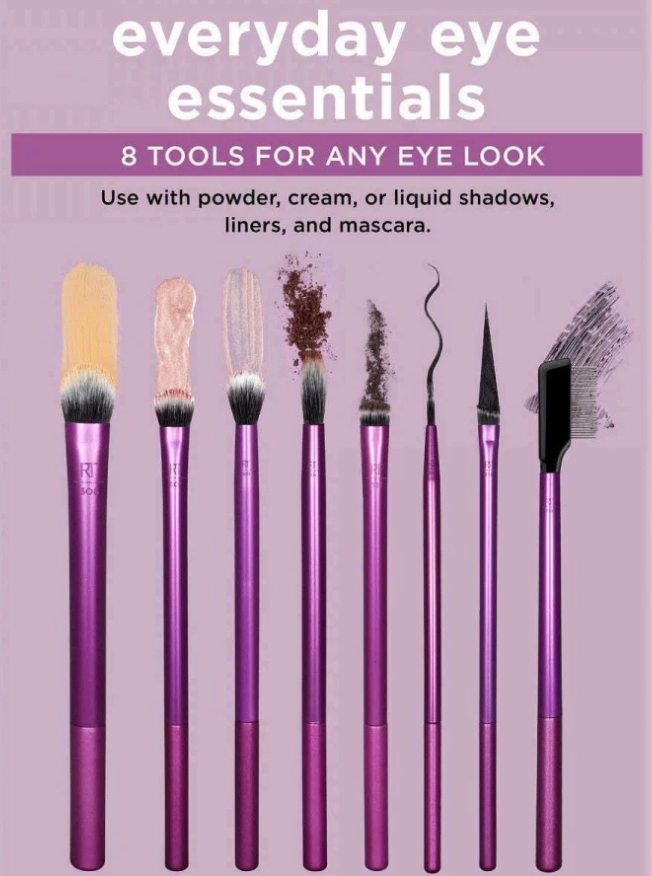 Real Techniques Everyday Eye Essentials 8 Items