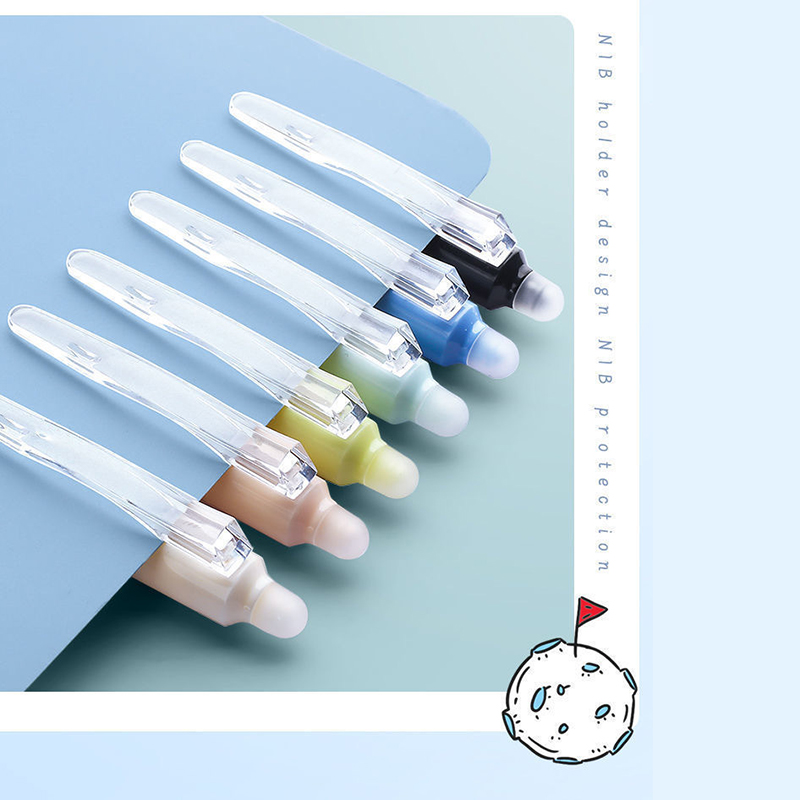 ⭐ปากกากดลบได้⭐ด้ามลายอวกาศ ไส้เจลสีน้ำเงิน 0.5📌คละลาย ชิ้นละ 5 บาท✔️พร้อมส่ง Ohwowshop ลบได้ ปากกาเจลลบได้ เครื่องเขียน