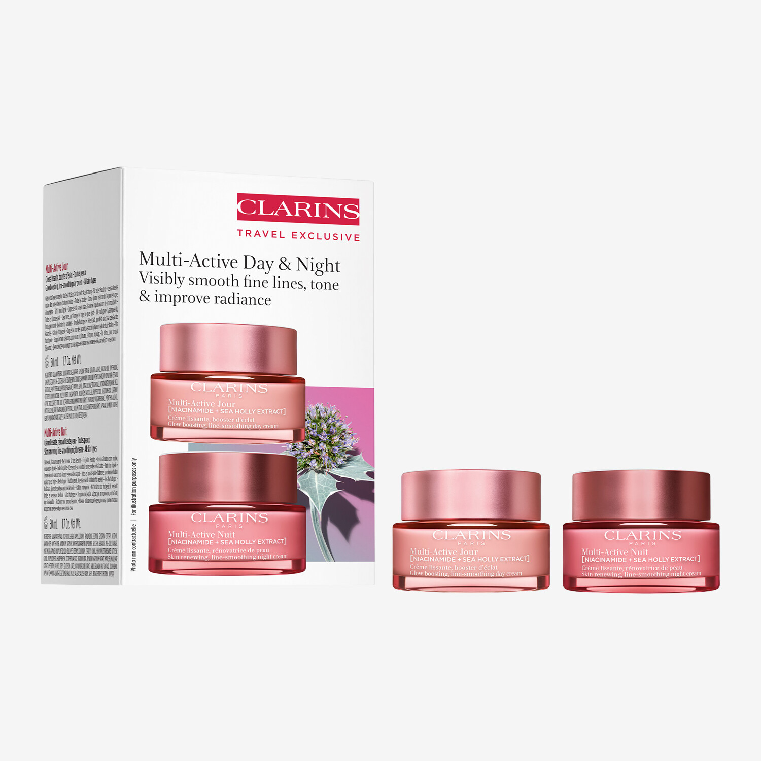 Clarins Multi-Active Day & Night 50 ml. x 2