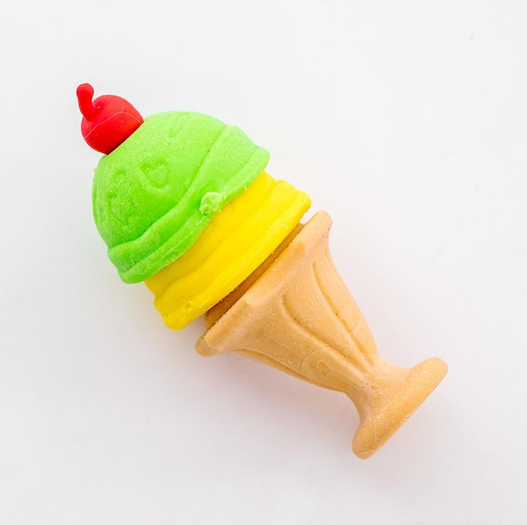 ยางลบไอศครีมโคนหลากสี ชิ้นละ 4บาท ✔️พร้อมส่ง (🎲สุ่มลาย) Ohwowshop