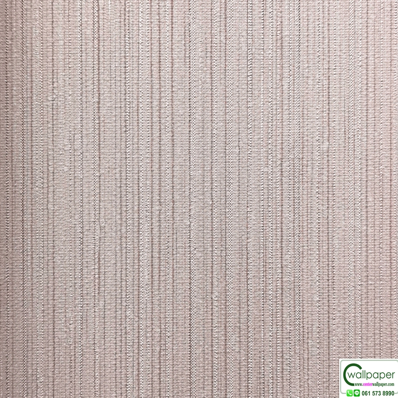 วอลเปเปอร์สีครีมชมพู ริ้วสีน้ำตาลเงา No.AW40-59