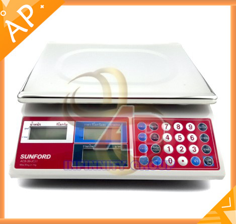 ตาชั่งคำนวนราคา เครื่องชั่งน้ำหนักสินค้า คำนวณค่าสินค้า 30 kg ความล่ะเอียด 10 gผ่านการตรวจรับรองโดยสำนักงานชั่งตวงวัด กระทรวงพาณิชย์