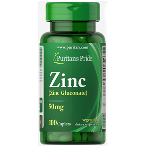 Puritan's Pride Zinc Gluconate 50 mg 100 Capsules