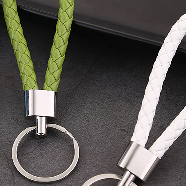 พวงกุญแจสายหนังถัก!! แบบเชือกหนังถัก พวงกุญแจเชือกหนังถักทอ📌เลือกสี แฮนด์เมดถักเชือก สุดเทห์