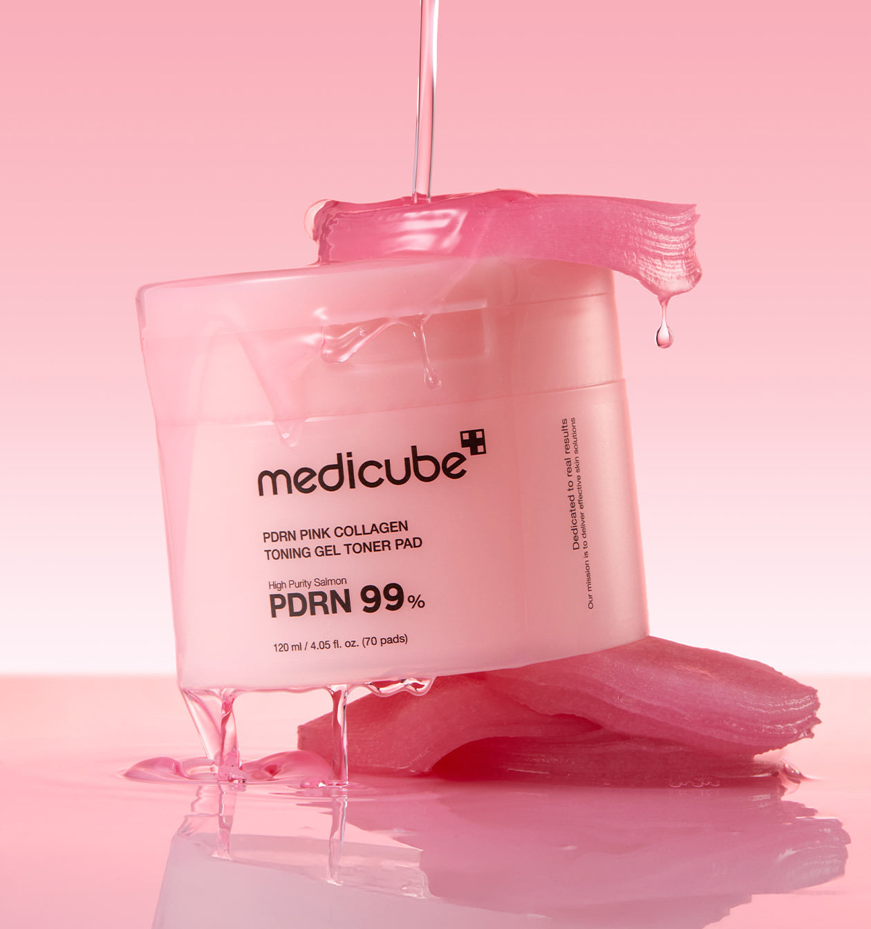 MEDICUBE PDRN Pink Collagen Toning Gel Toner Pad 70 Pads