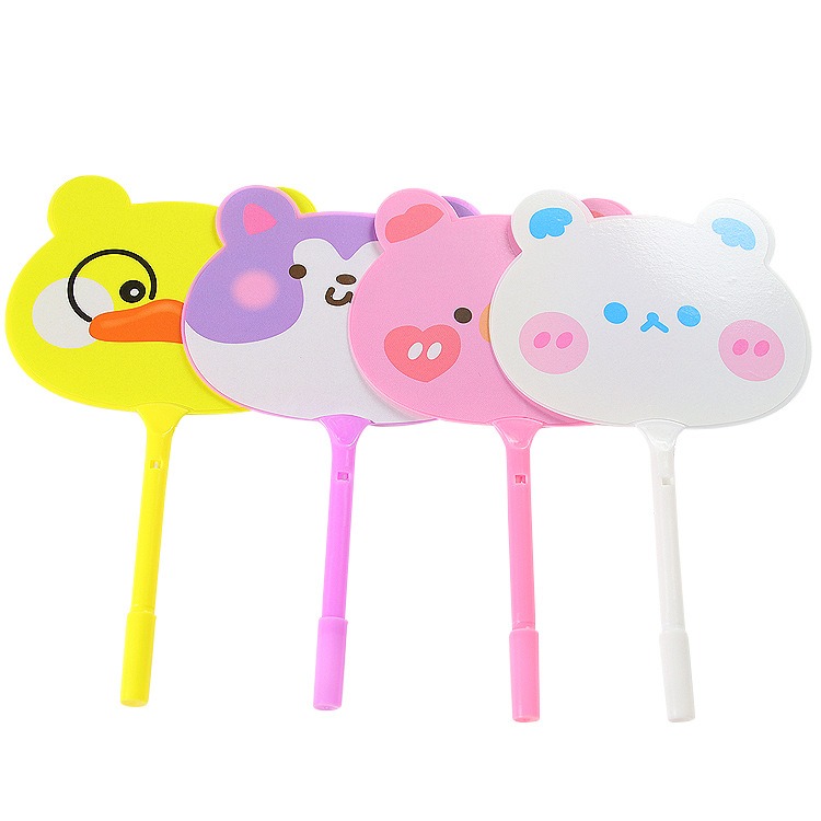 🐱ปากกาพัดลูกลื่น🐻ลายการ์ตูน หูสัตว์หลากสี ไส้สีน้ำเงิน 0.5 ราคา 4 บาท/ด้าม✅พร้อมส่ง Ohwowshop ปากกา เครื่องเขียน ลูกลื่น