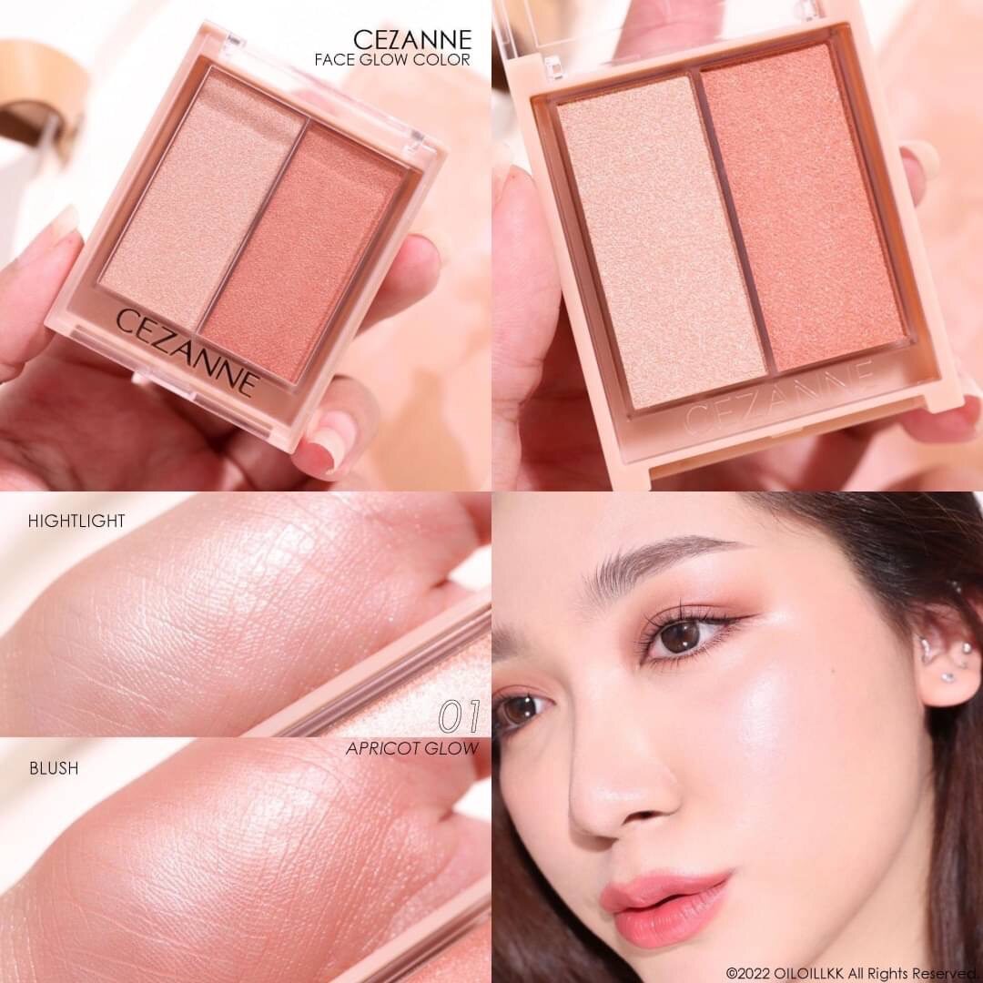 Cezanne Face Glow Color 5.9 g. #02 Rose Gold