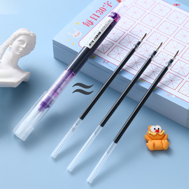 🌈ปากกาเจลด้ามใส🌈12สี Ohhappy ขนาด 0.5mm ไส้ปากกา 0.5📌สินค้าเลือกสี ราคา 3 บาท✔️พร้อมส่งในไทย ปากกาเจล หลากสี เครื่องเขียน