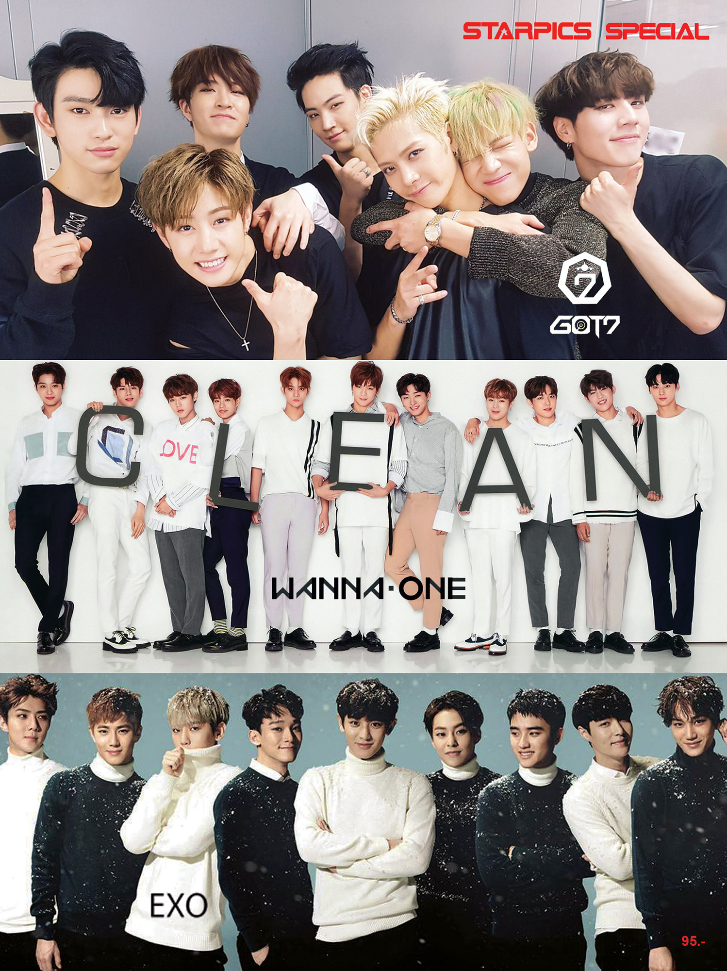 หนังสือ Starpics Special KOREA BOY BAND GOT7 WANNA ONE EXO