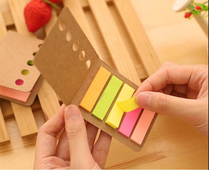 🌈กระดาษบันทึกข้อความแบบพับ 5แถว🟤ปกดำ 1*4.4 cm( 1ชิ้นมี 85-90 แผ่นโดยประมาณ )ชิ้นละ 6.5 บาท ✔️พร้อมส่ง Ohwowshop ข้อความ กระดาษ