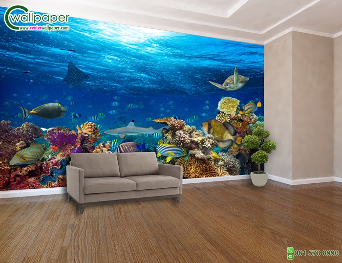 ภาพวิวสั่งพิมพ์ภาพสัตว์น้ำใต้ทะเล
