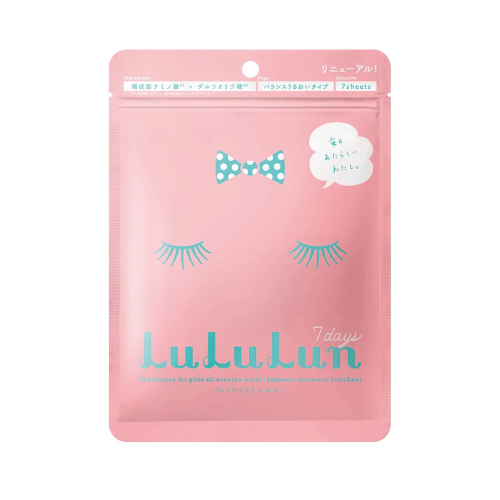 Lululun Moisterizer Balance Facial Mask Essence 80 ml. (1 ซอง มี 7 แผ่น)