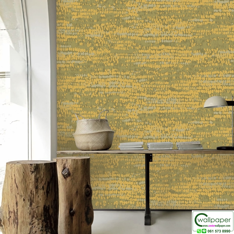 วอลเปเปอร์โมเดิร์น สีน้ำตาลขี้ม้า-ทอง No.88670-3