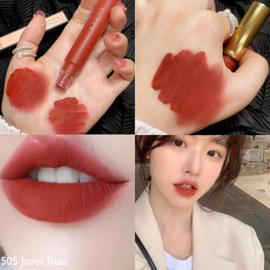 Gucci Lipstick Rouge A Levres Liquid Mat Lip Colour 6.5 ml. #505 Janet Rust